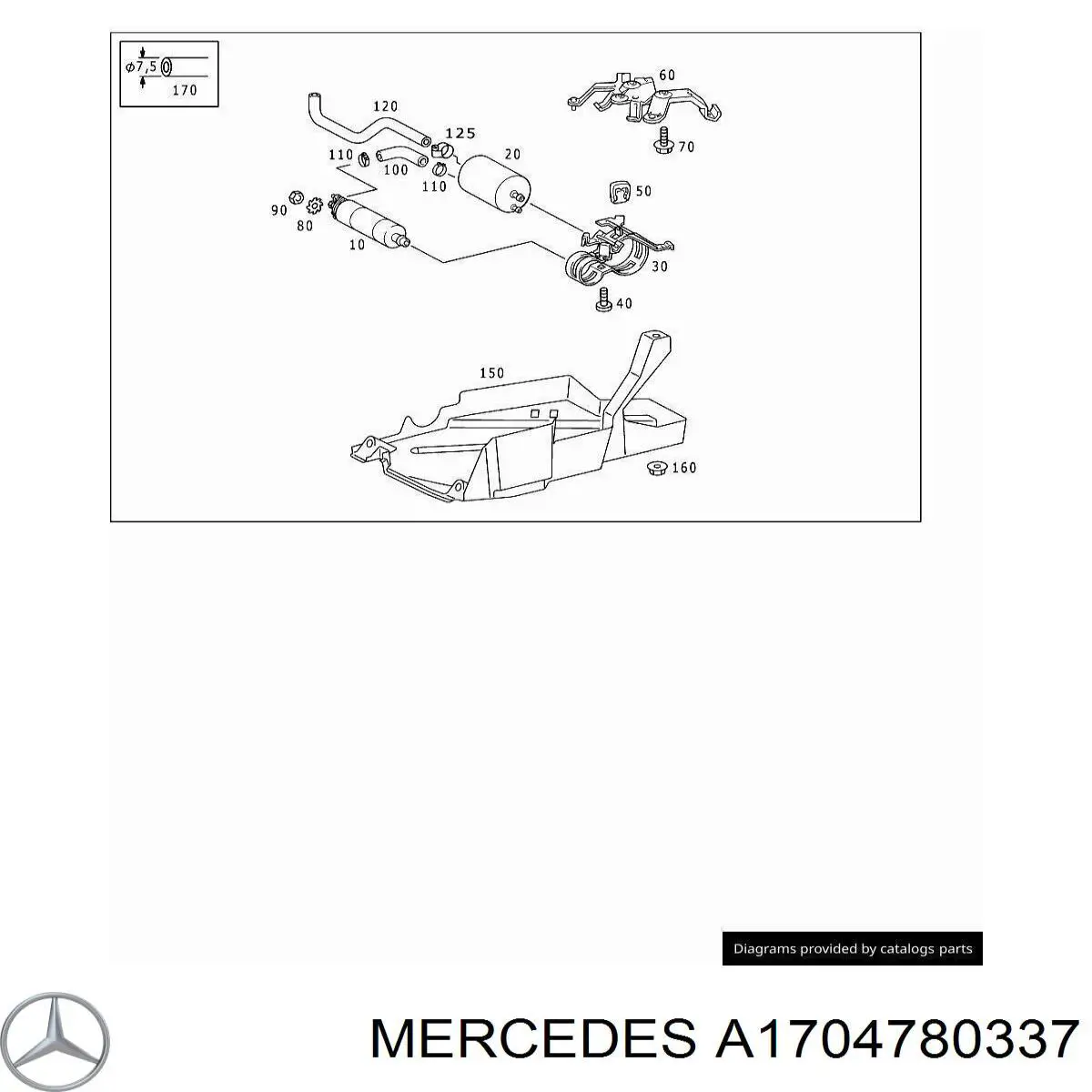  Mercedes A1704780337 цена, от 477.87 USD