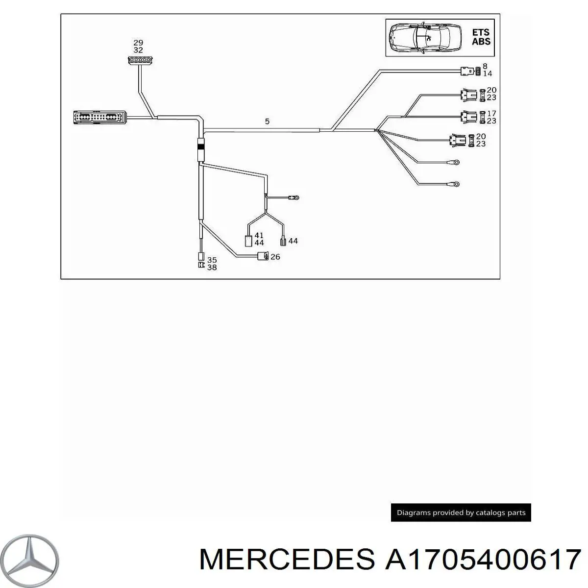 A1705400617 Mercedes 