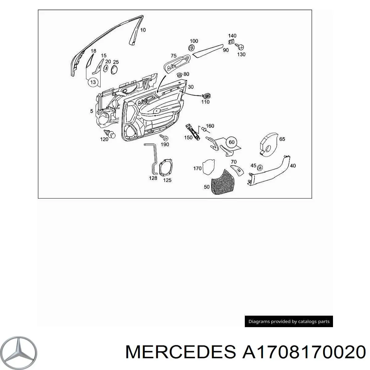  Mercedes A1708170020 цена, от 3.17 USD