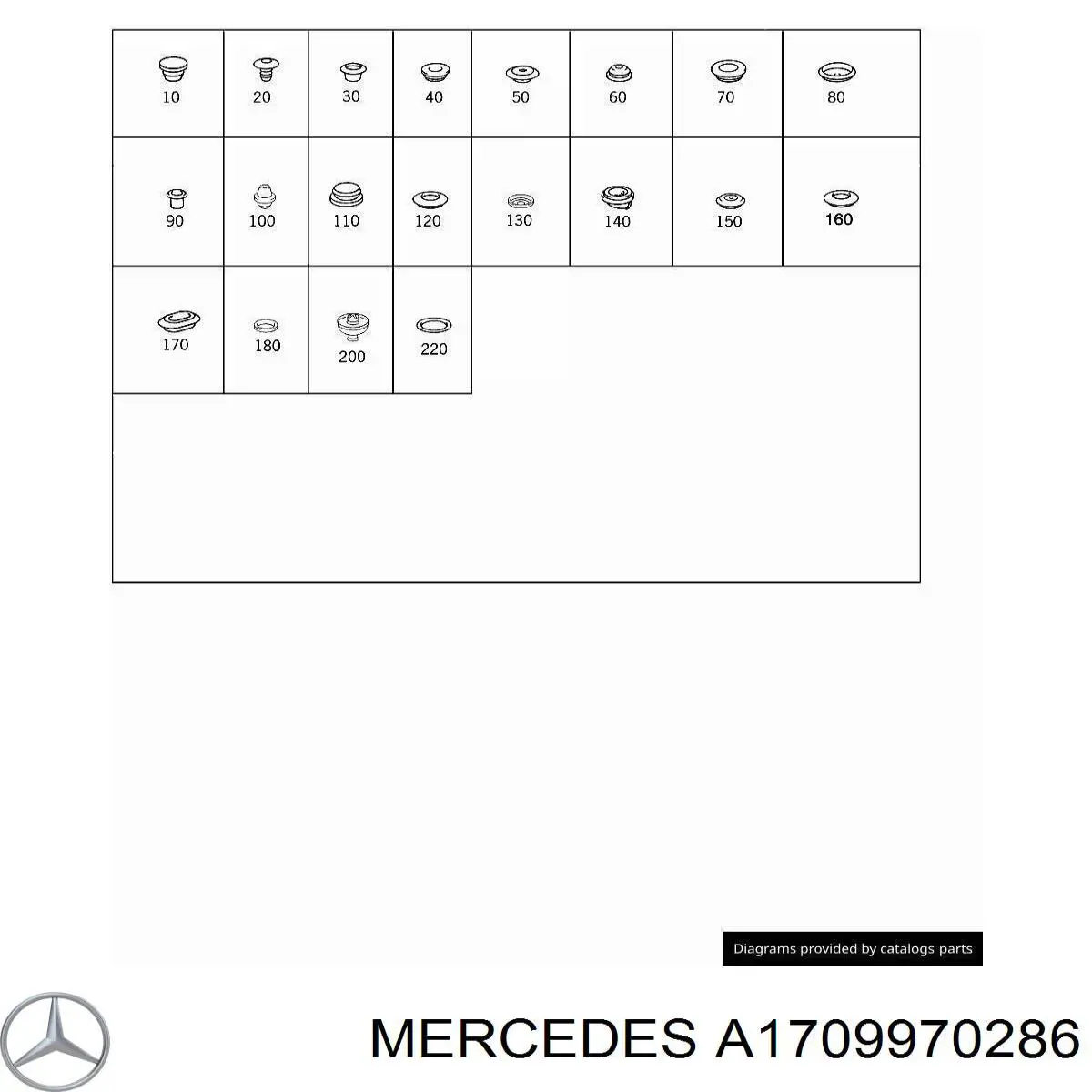 Подушка домкрата нижняя (поддомкратник) A1709970286 Mercedes