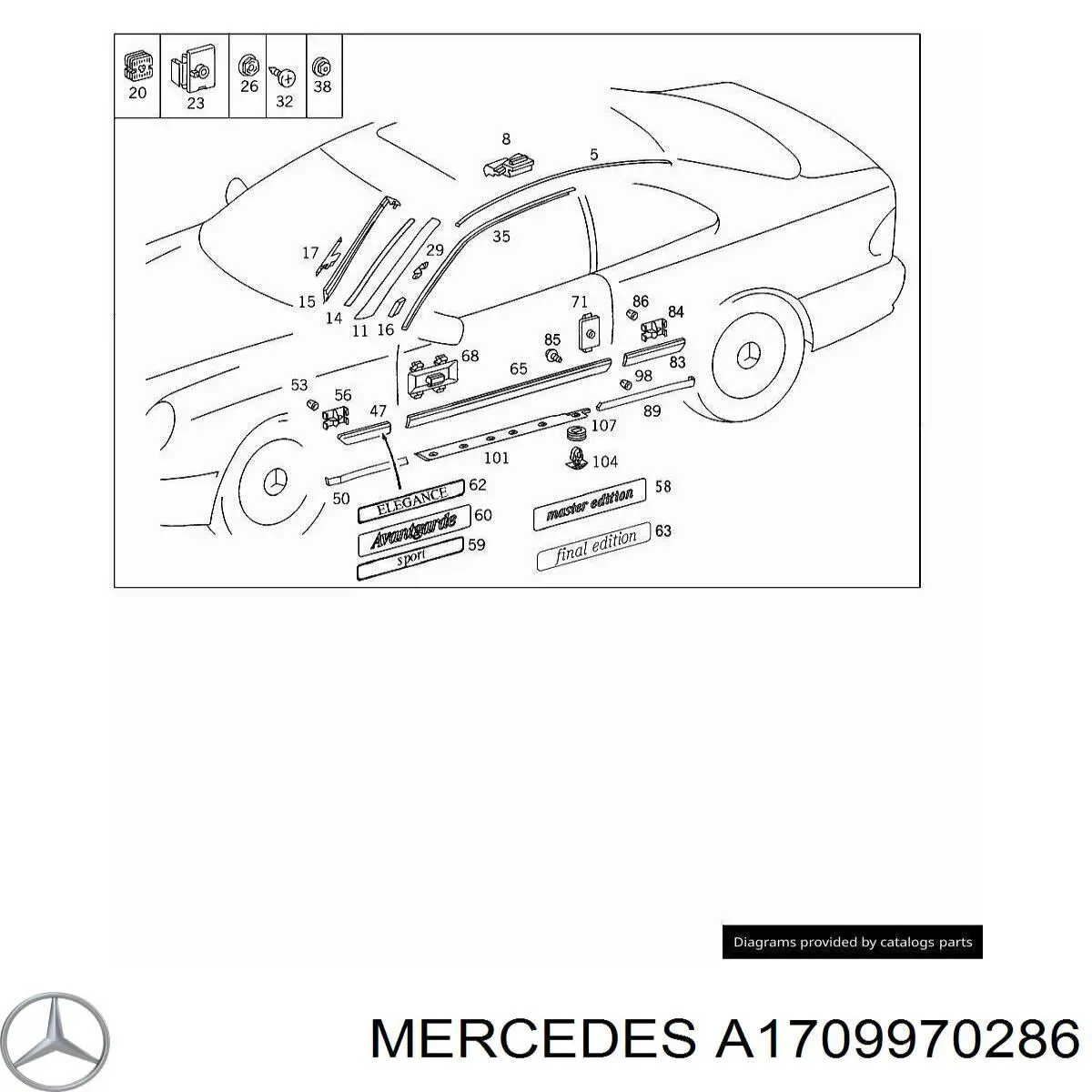 Купить A1709970286 Mercedes Подушка домкрата нижняя (поддомкратник)