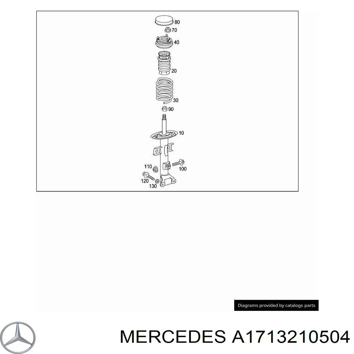 Пружина амортизатора передняя Mercedes A1713210504 цена, от 35.55 USD