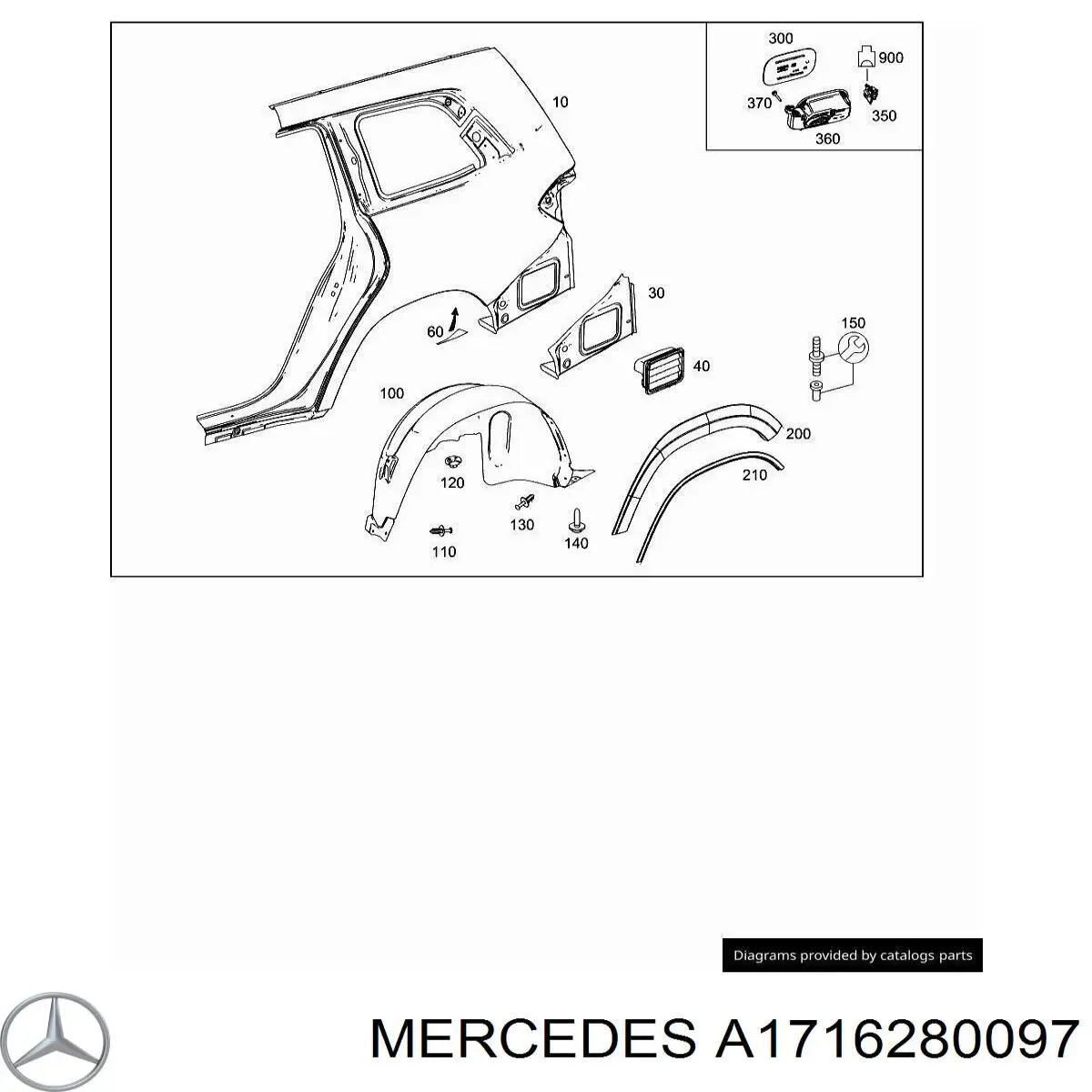 Купить A1716280097 Mercedes 