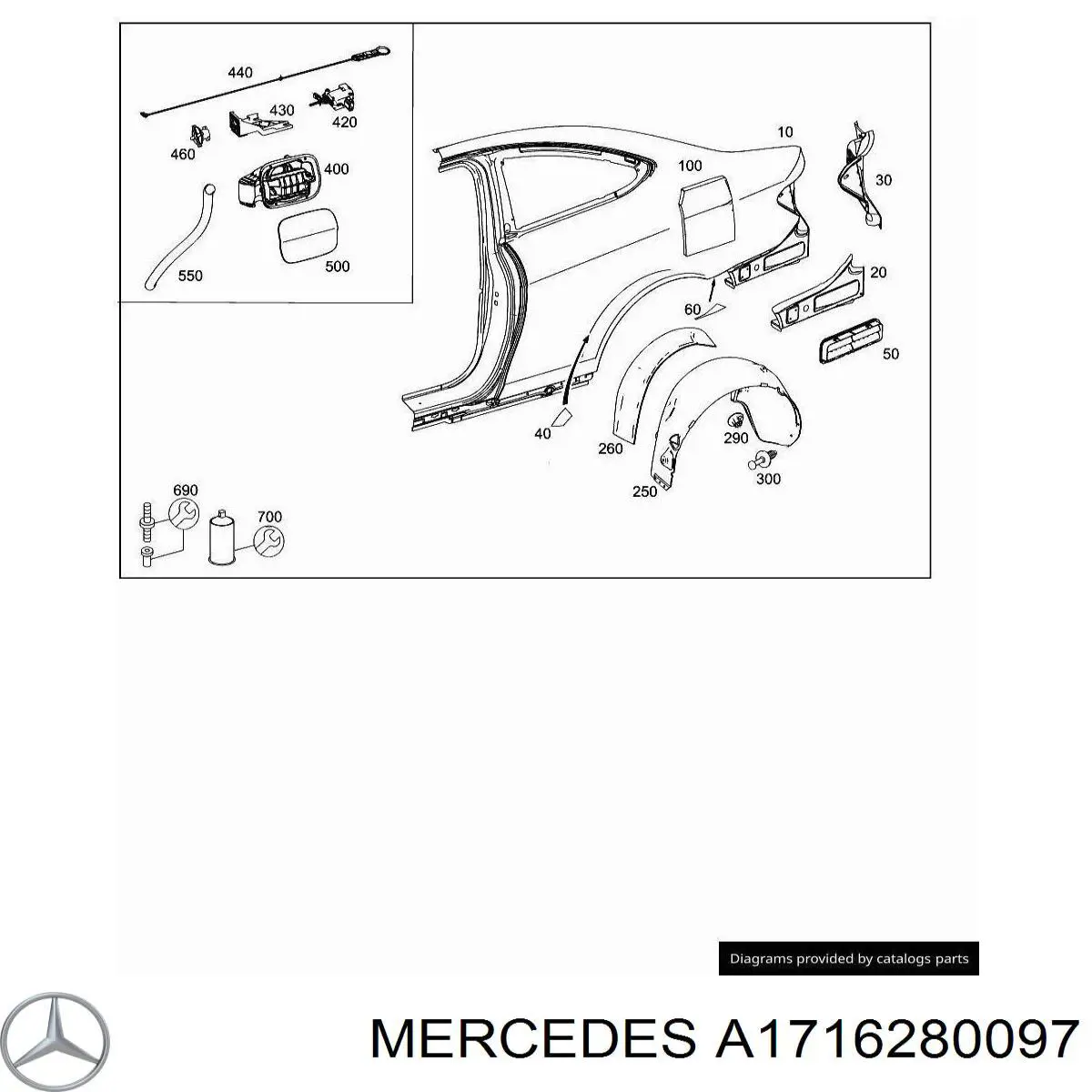  Mercedes A1716280097 цена, от 1.27 USD
