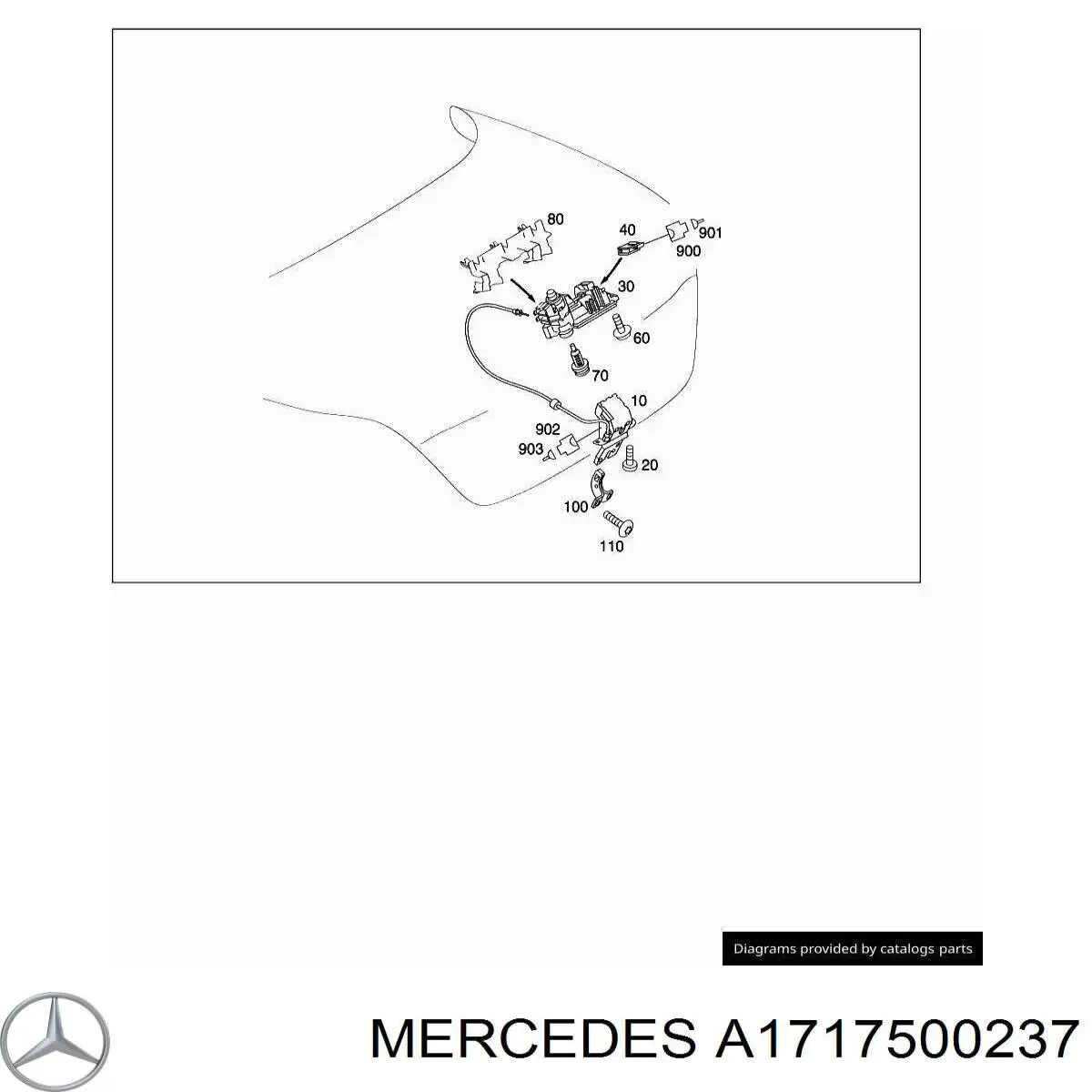  Mercedes A1717500237 цена, от 39.27 USD
