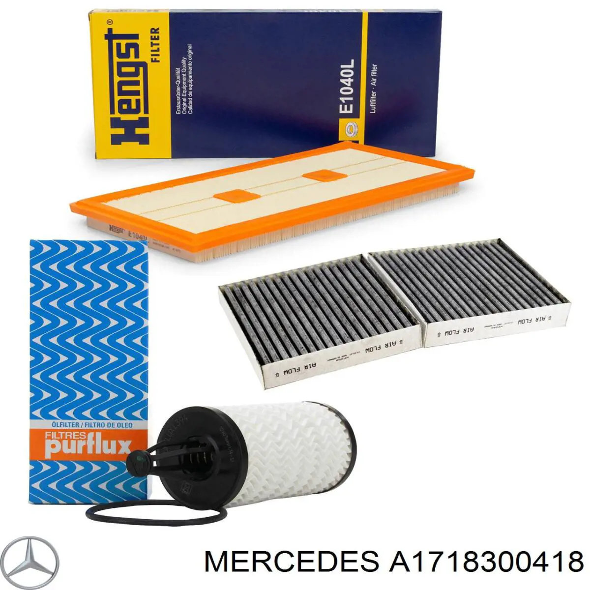 Купить A1718300418 Mercedes Фильтр салона угольный