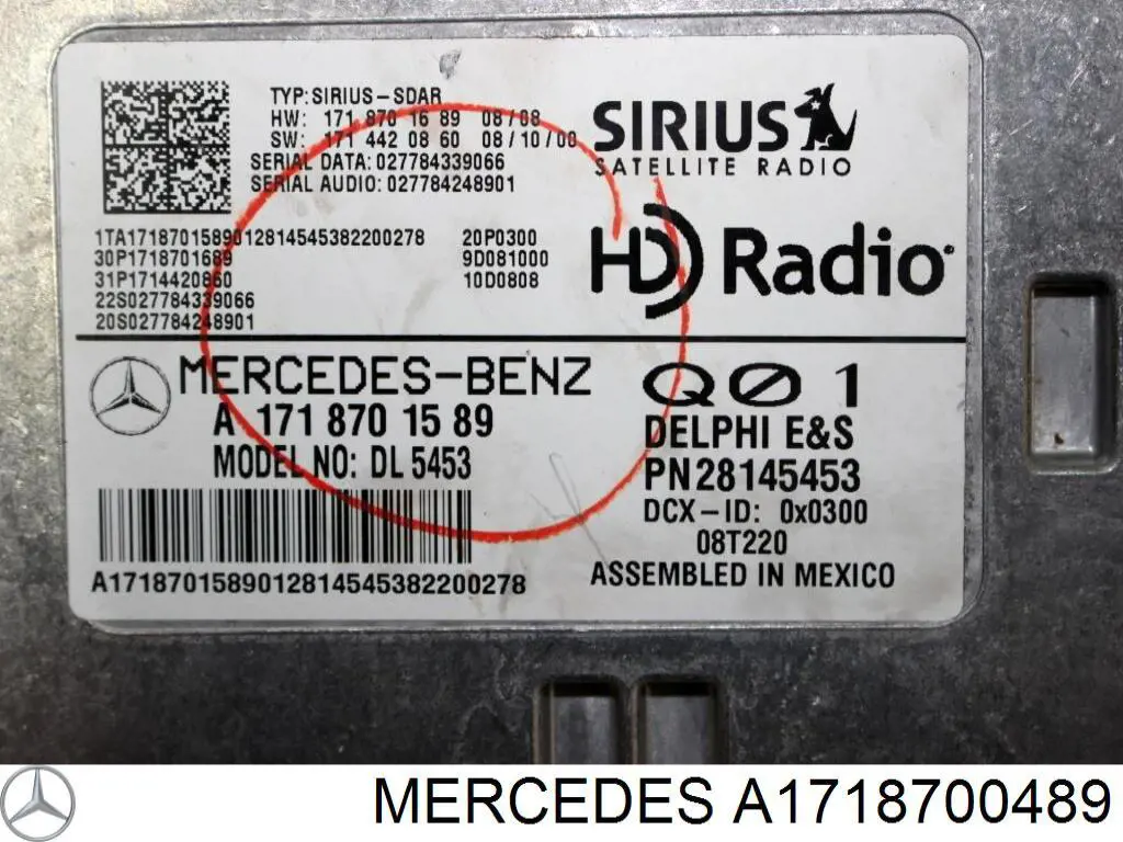  Mercedes A1718700489 цена, от 47.25 USD