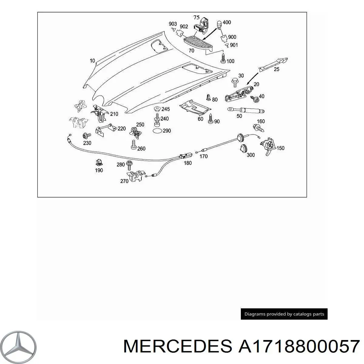 A171880005728 Mercedes капот