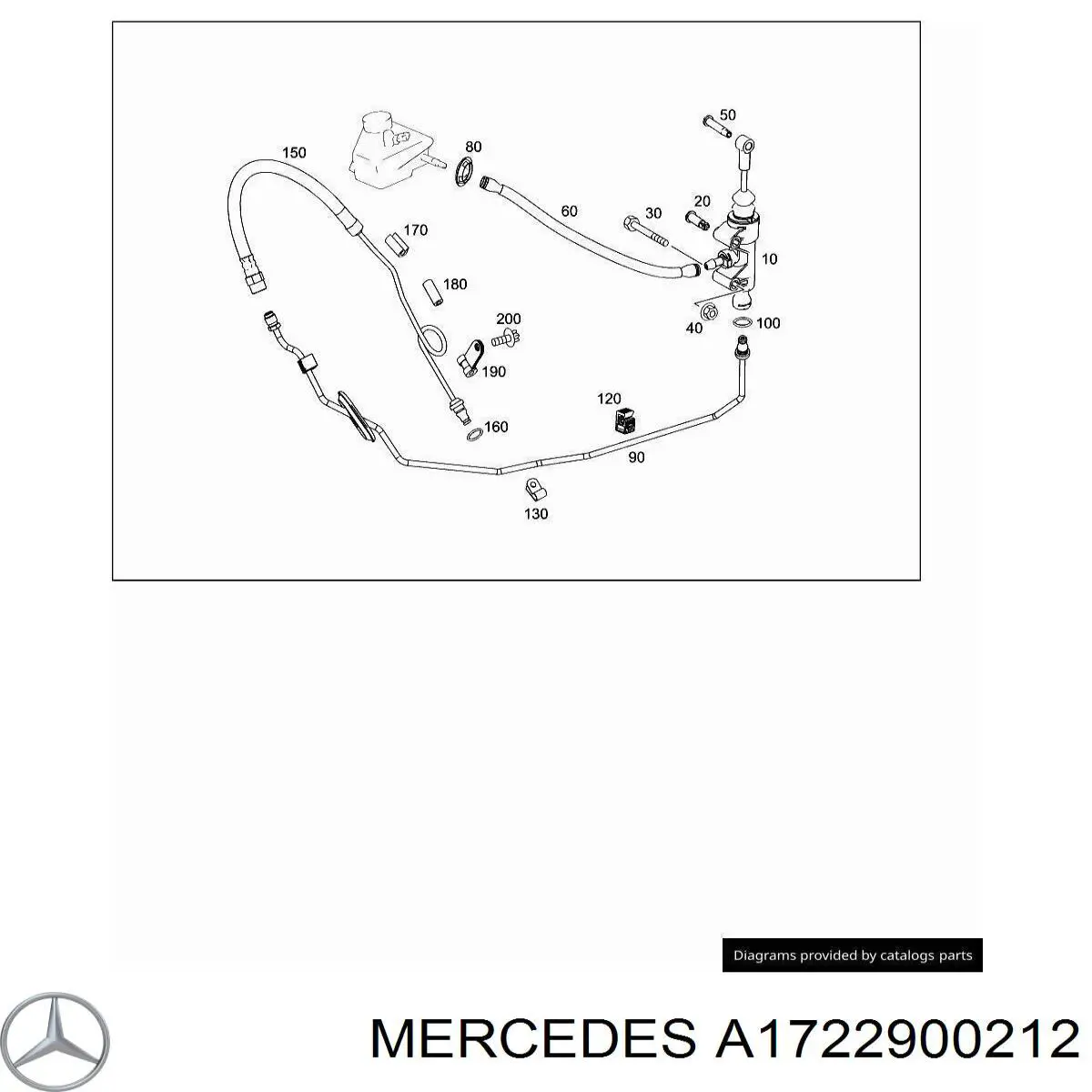 Главный цилиндр сцепления A1722900212 Mercedes