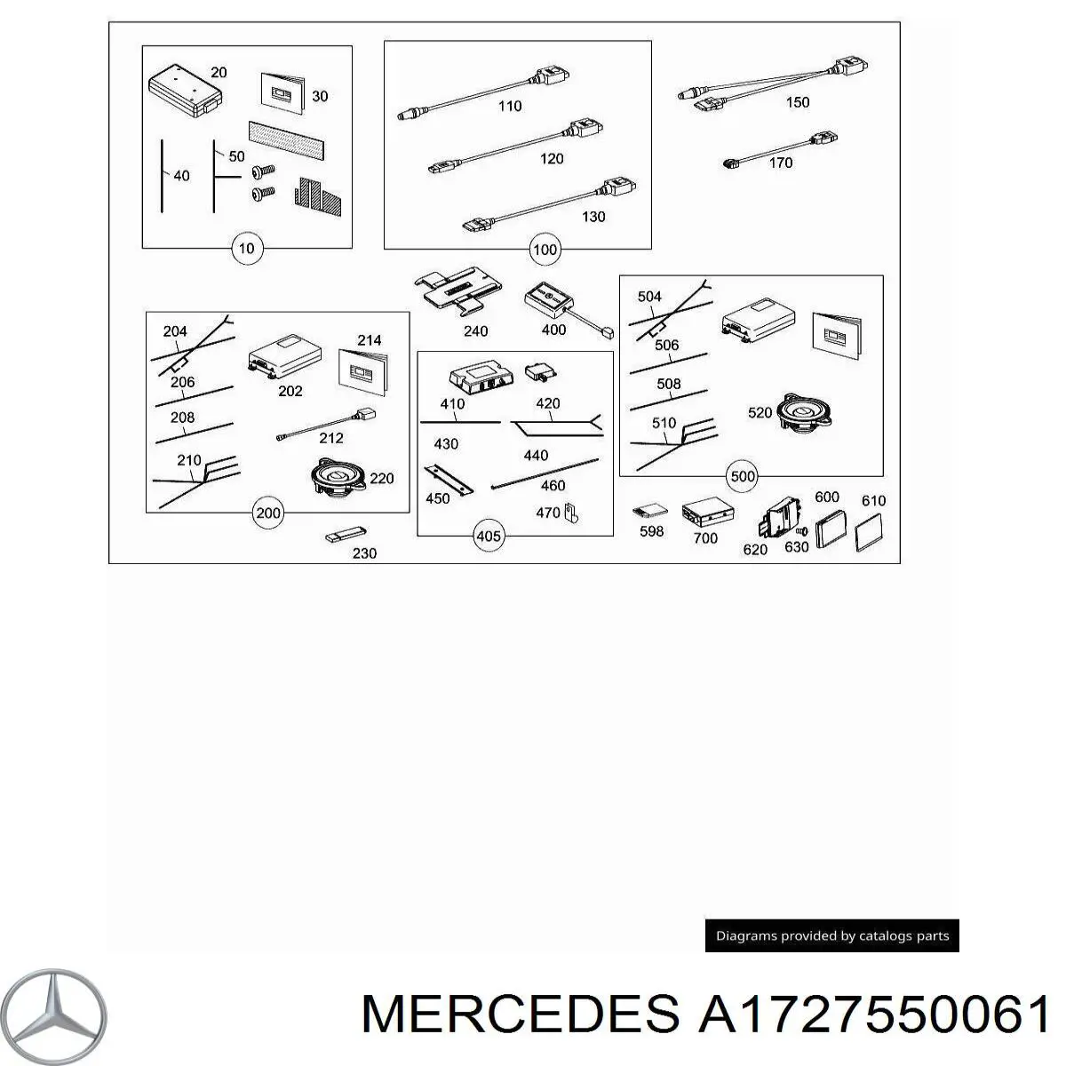  Mercedes A1727550061 цена, от 12.67 USD