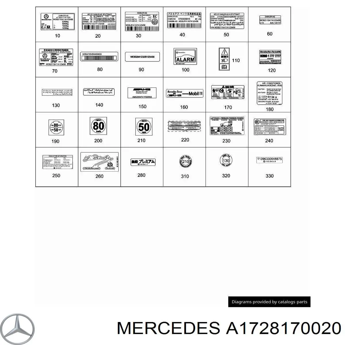 A1728170020 Mercedes 