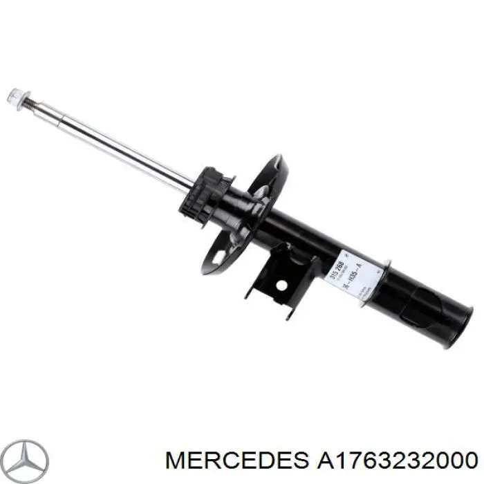 A1763232000 Mercedes amortecedor dianteiro direito