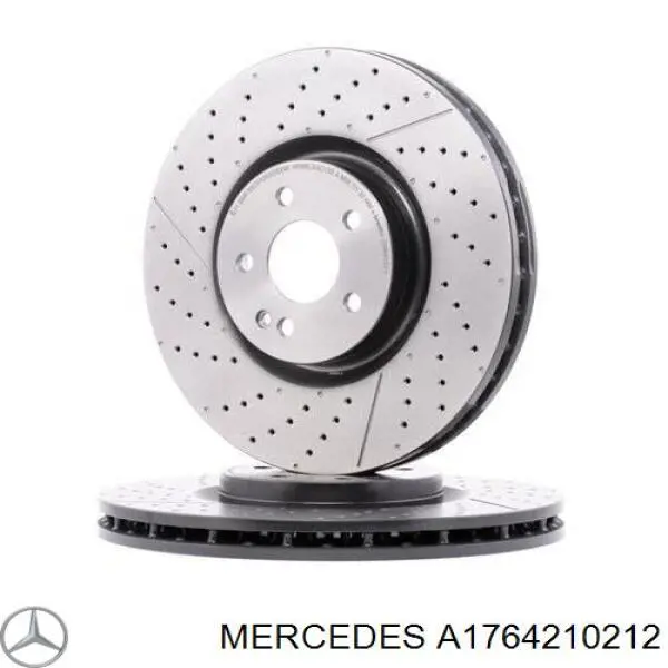 A1764210212 Mercedes disco do freio dianteiro