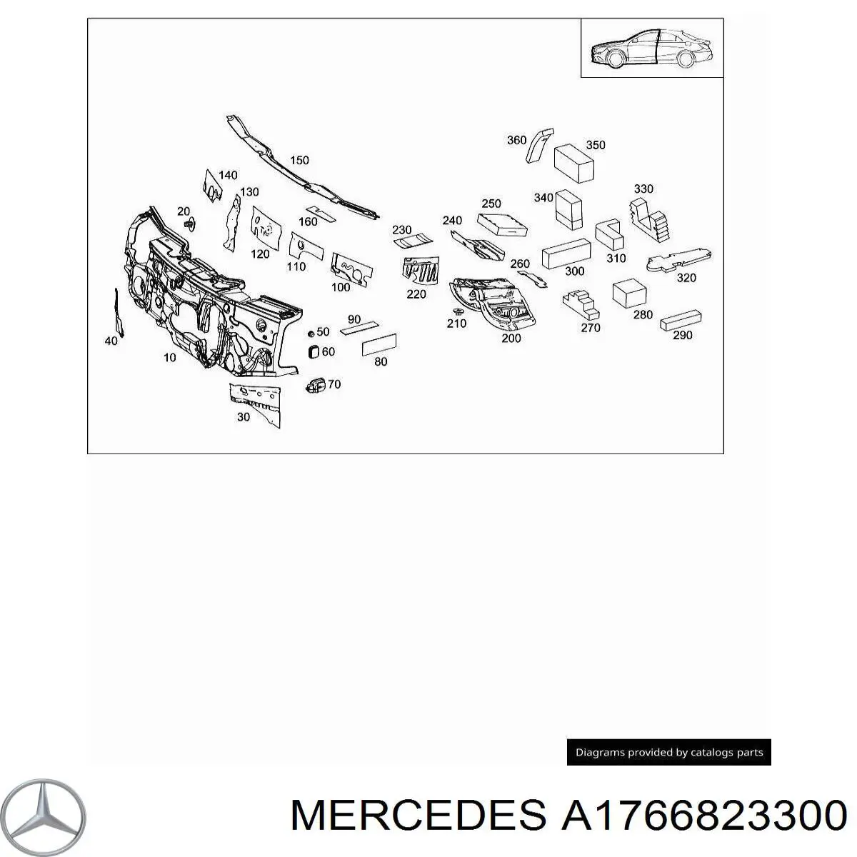  Mercedes 1766820028 цена, от 25.34 USD