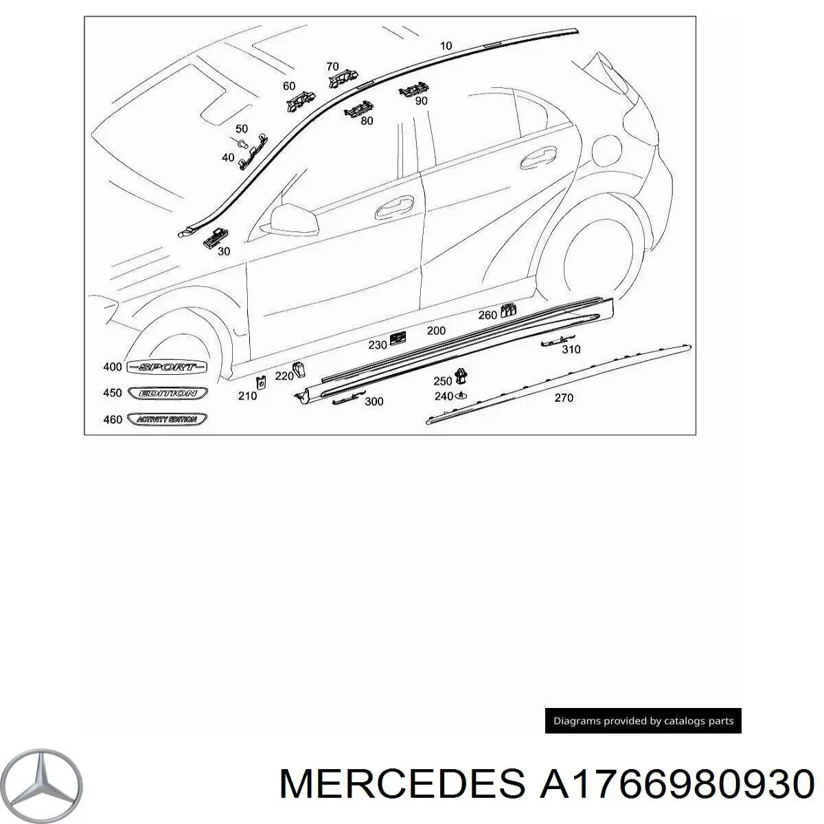  Mercedes A1766980930 цена, от 17.78 USD