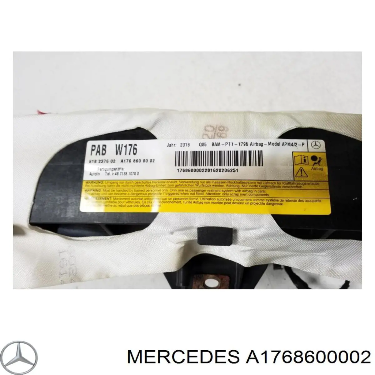 A1768600002 Mercedes Подушка безопасности боковая