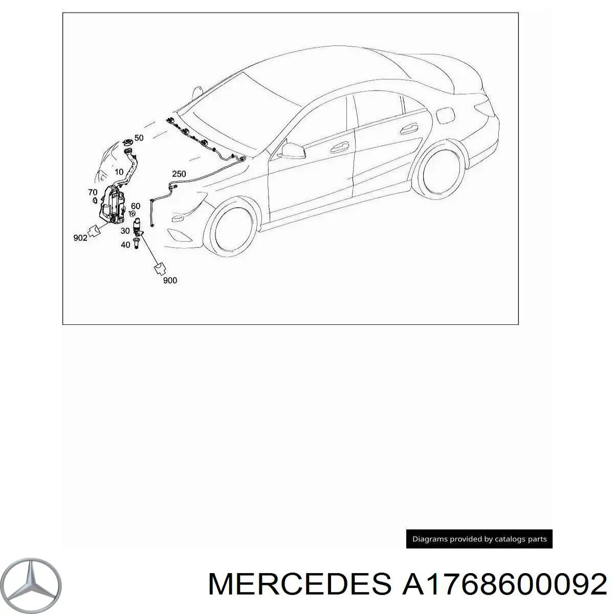 Форсунки стеклоомывателя Mercedes 1768600092 цена, от 54.54 USD