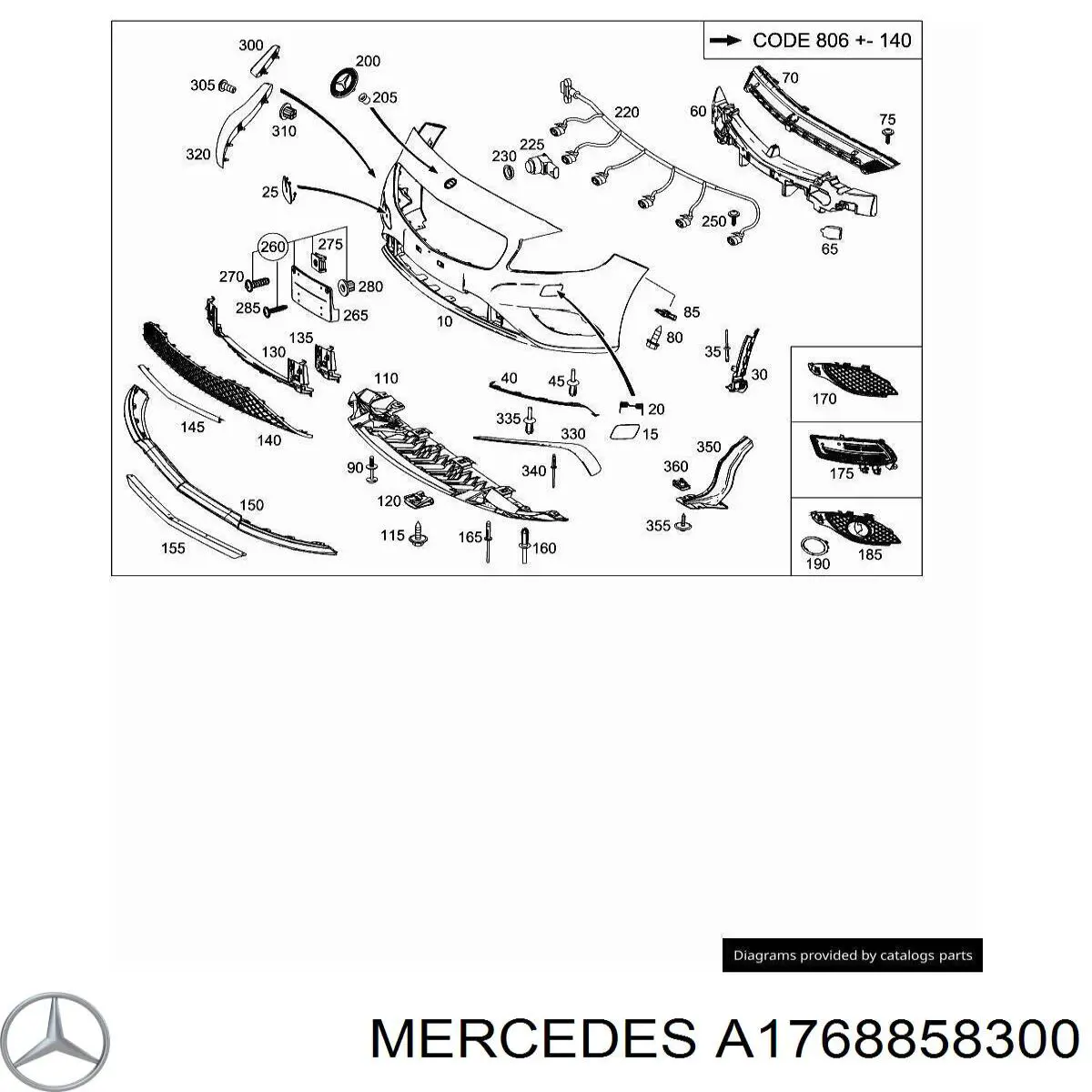 A1768858300 Mercedes 