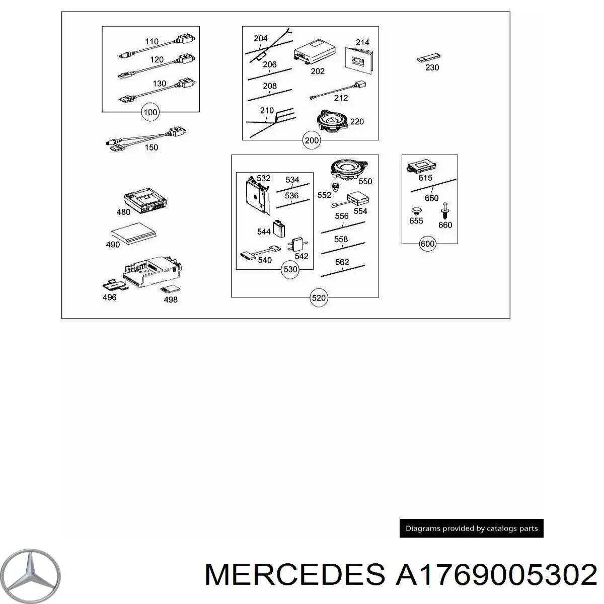  Mercedes A1769005302 цена, от 81.24 USD