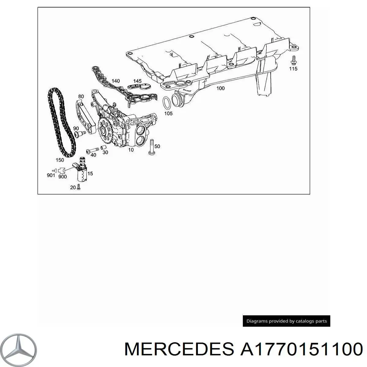 Прокладка маслозаборника на Mercedes ML/GLE (W164)