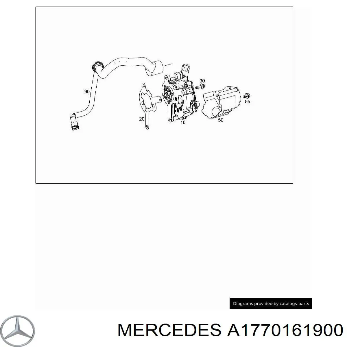 A177016190064 Mercedes прокладка вакуумного насоса