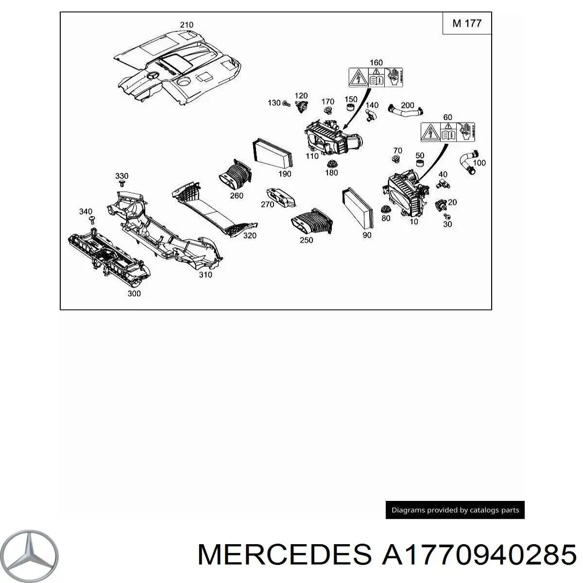  Mercedes A177094028564 цена, от 10.37 USD