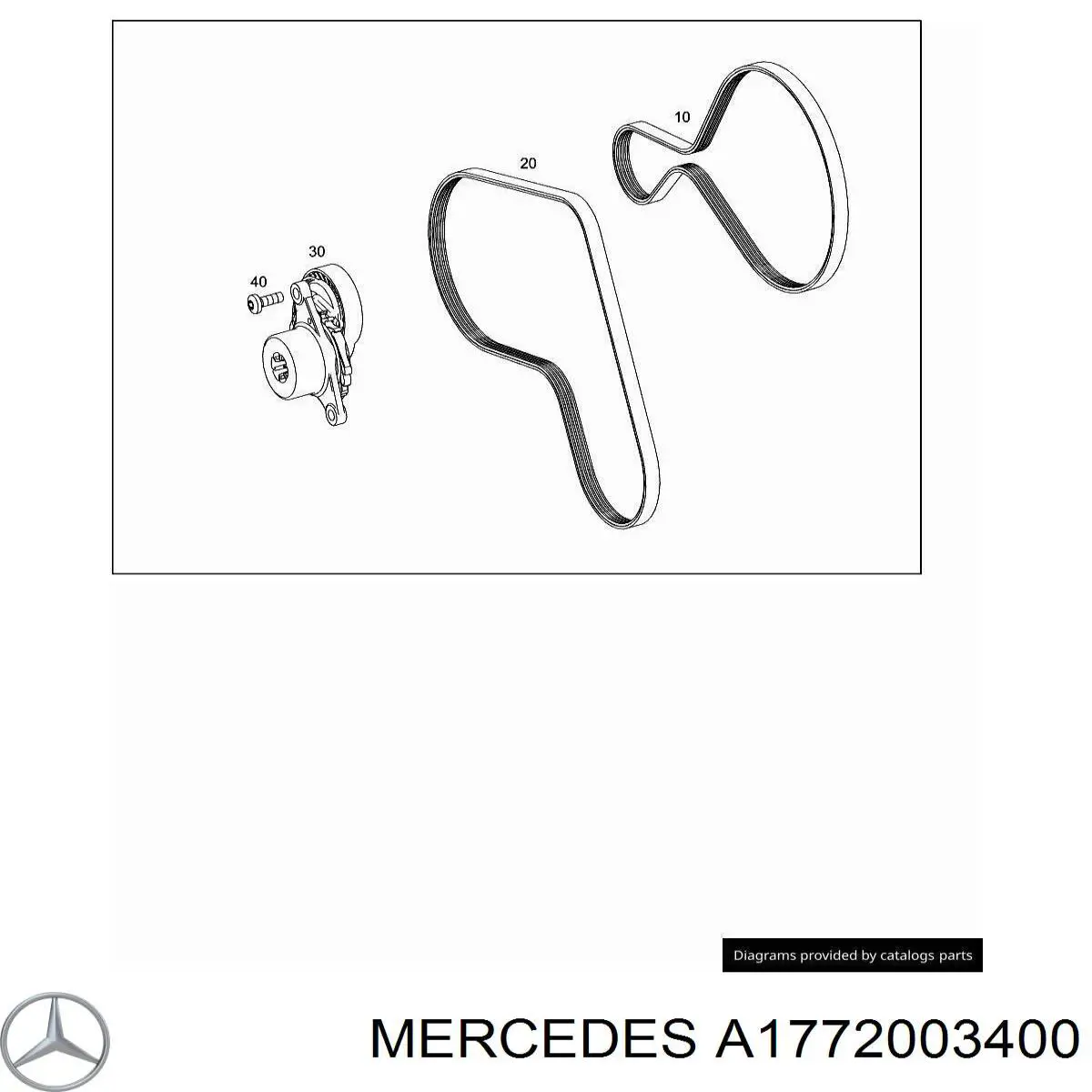 Reguladora de tensão da correia de transmissão Mercedes S  A217