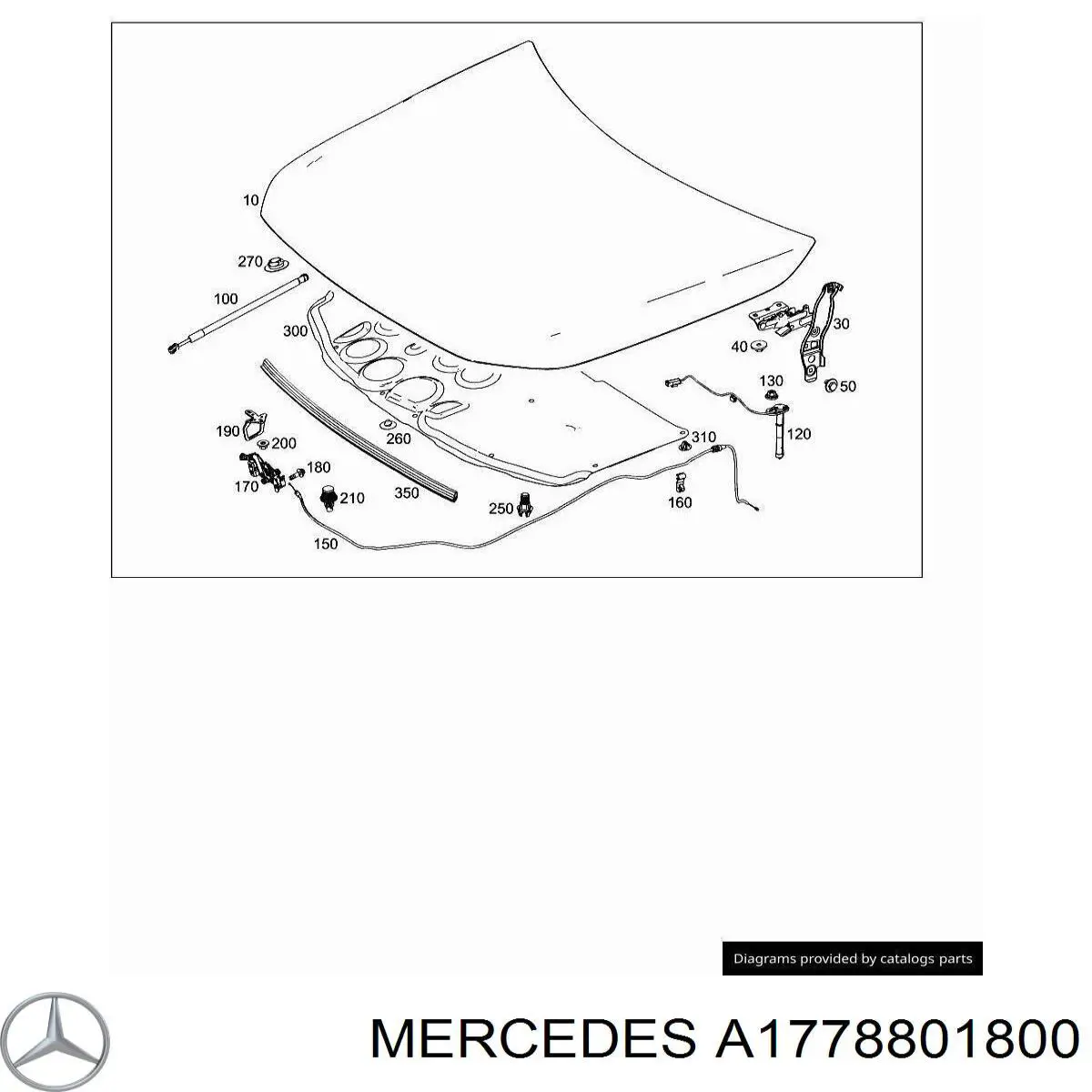 Капот на Mercedes A (W177)