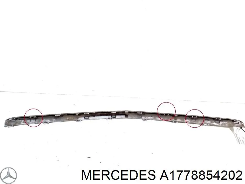 A1778854202 MERCEDES Moldura de parachoques delantero derecho original y equivalente
