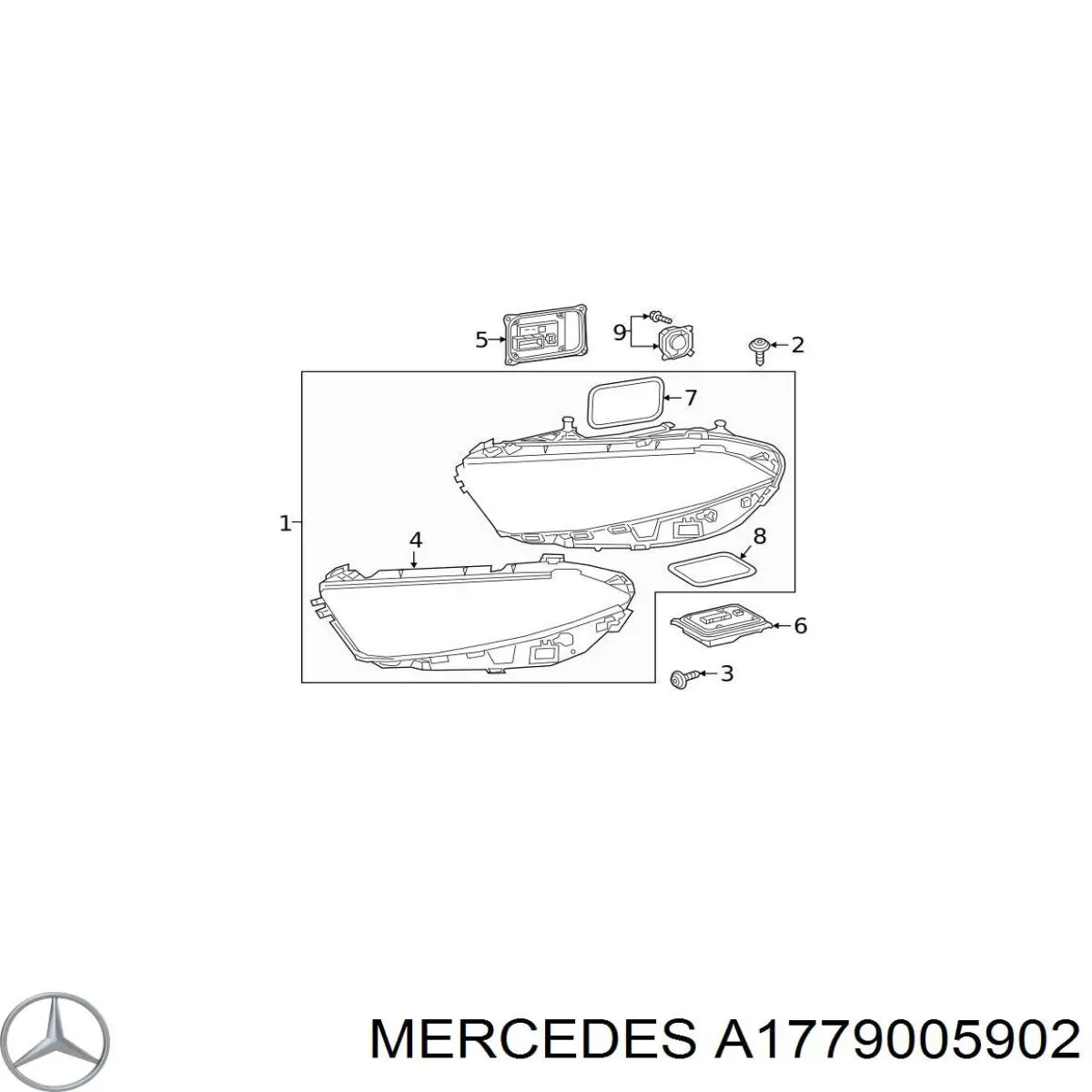  Mercedes A1779005902 цена, от 188.76 USD