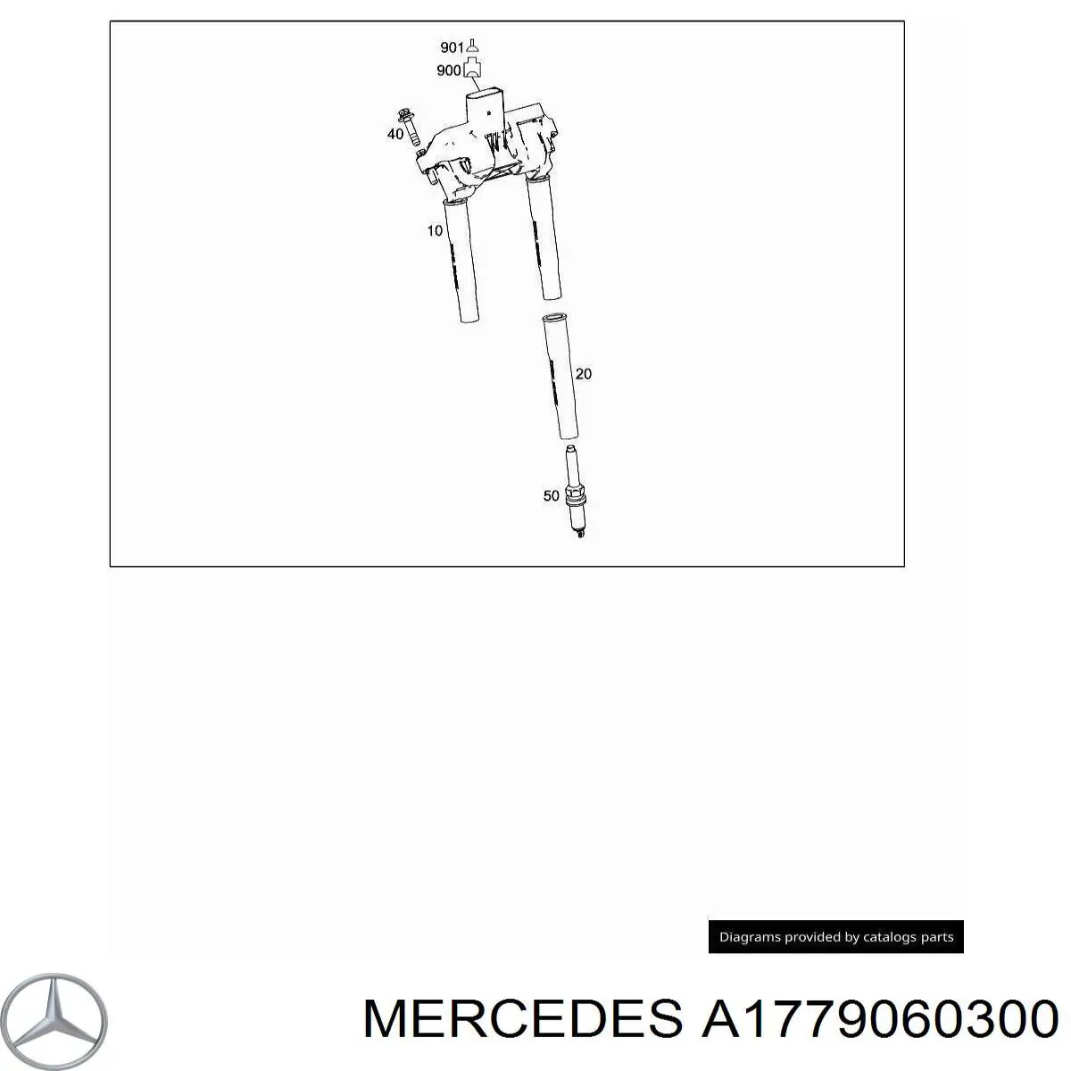 Bobina de ignição para Mercedes AMG GT (R190)