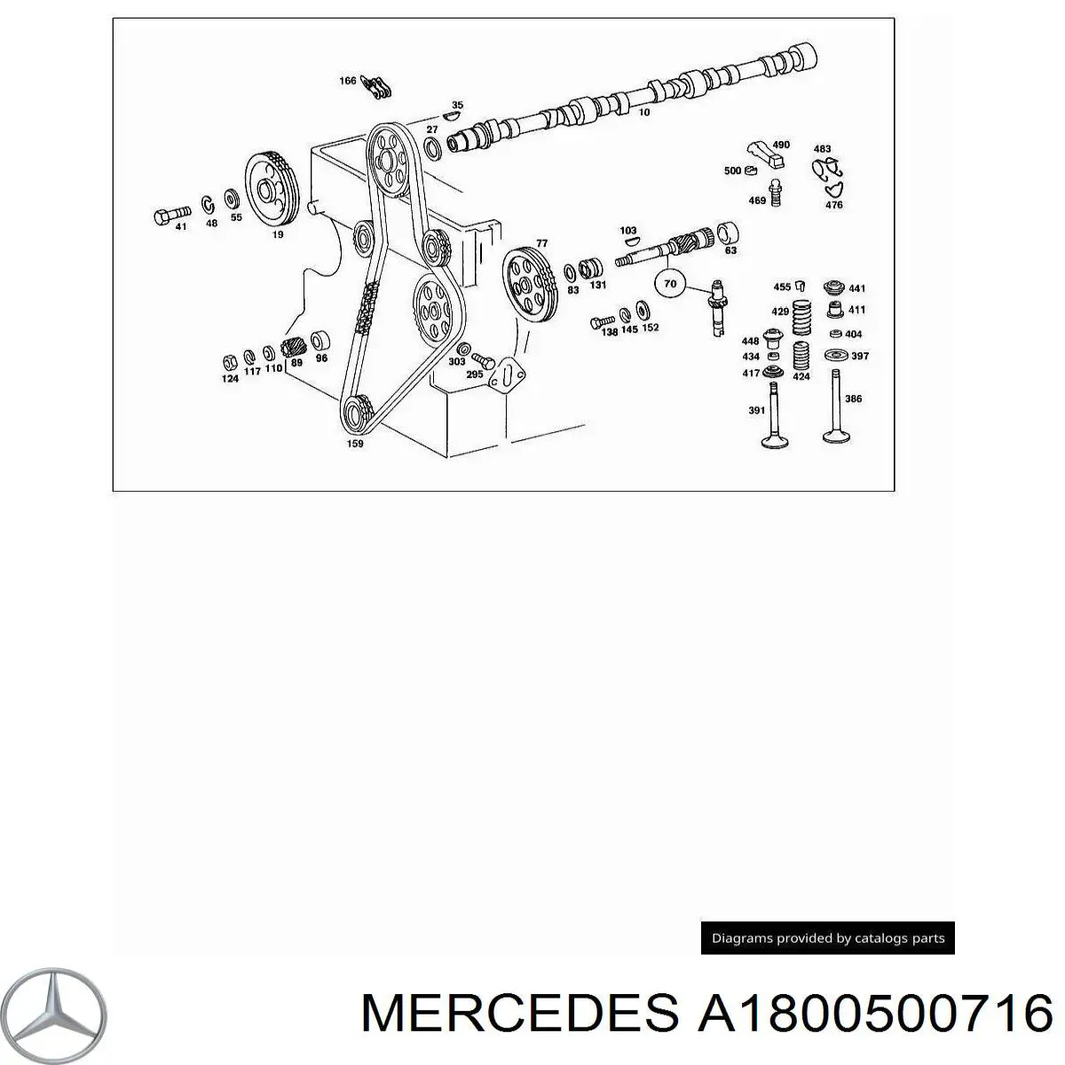 Успокоитель цепи ГРМ, левый Mercedes A1800500716 цена, от 4.03 USD