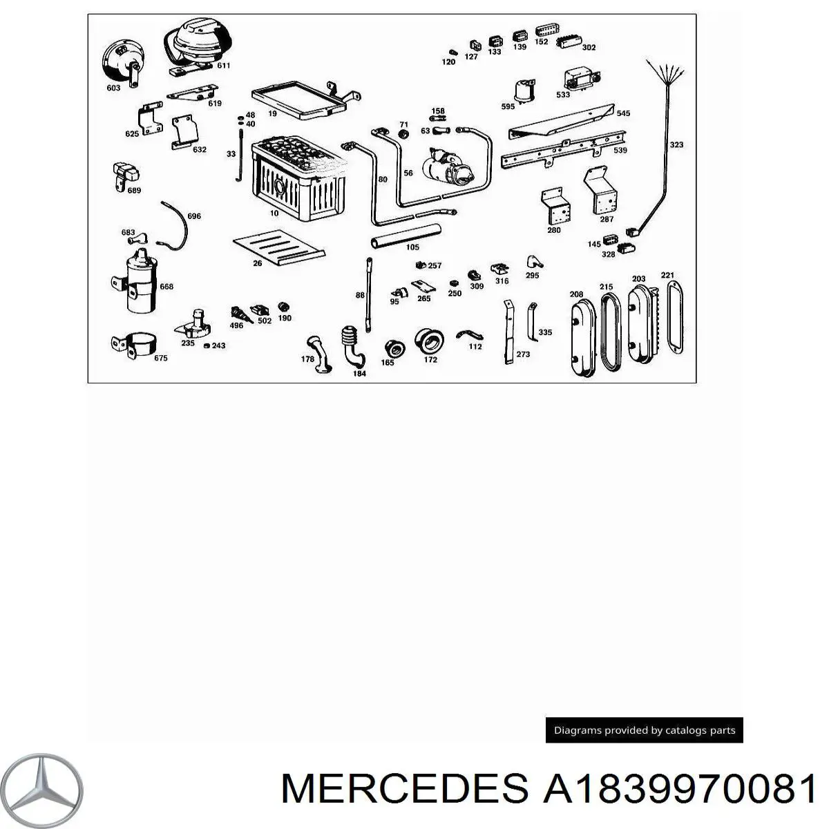  Mercedes A1839970081 цена, от 83.63 USD