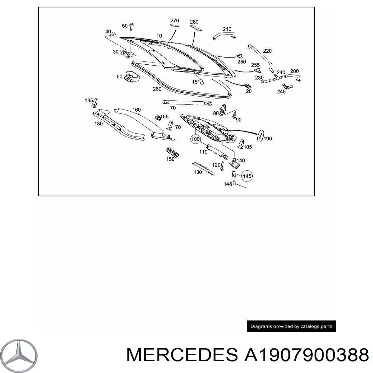 A1907900388 Mercedes автозапчастина