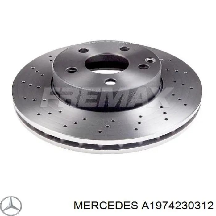 A1974230312 Mercedes disco do freio dianteiro