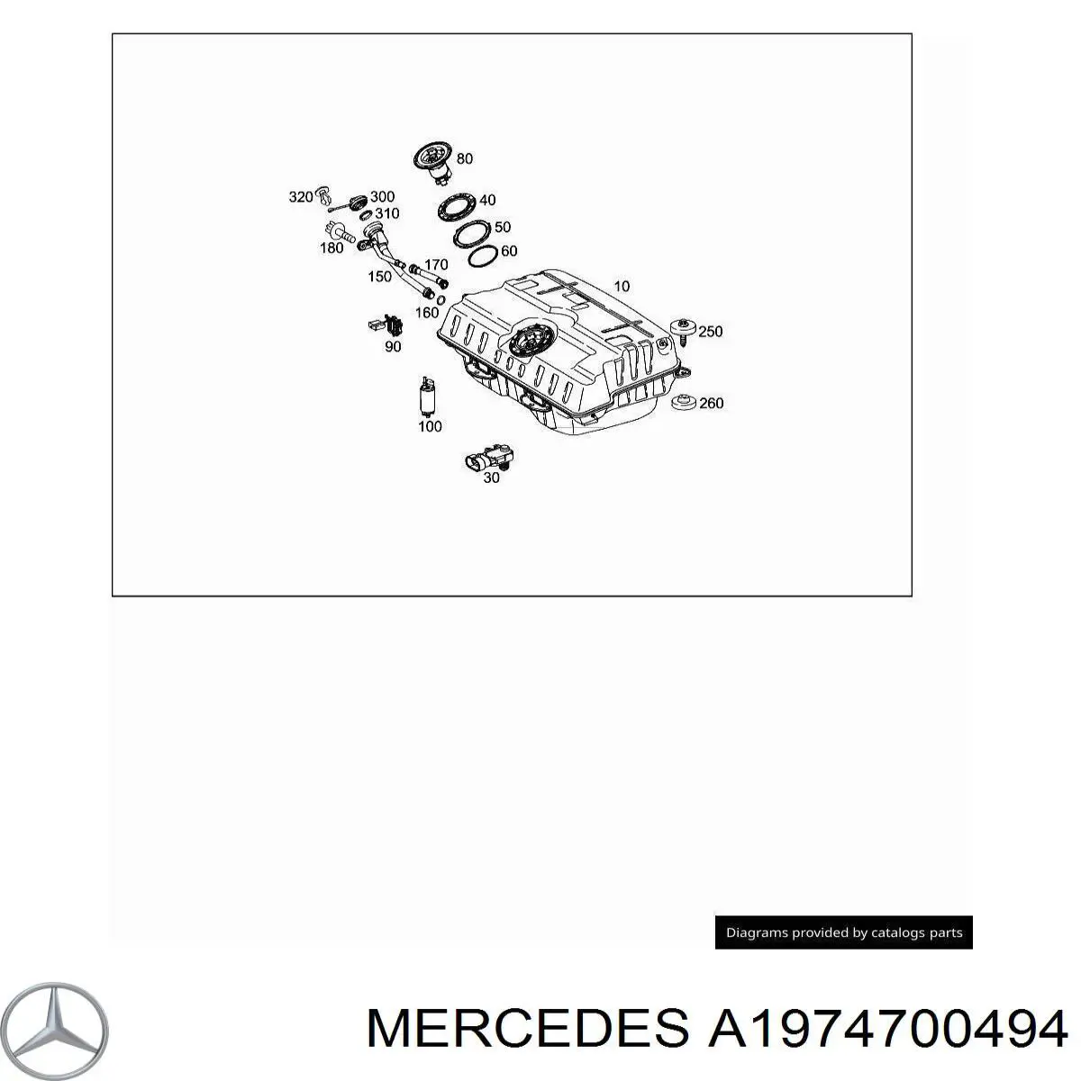 Bomba de combustível elétrica submersível para Mercedes G (W463)