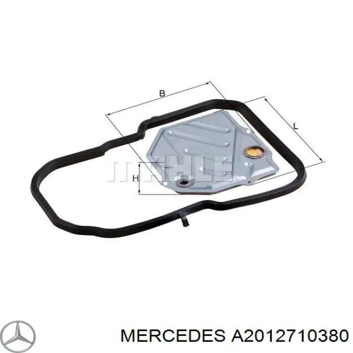 A2012710380 Mercedes прокладка поддона акпп/мкпп