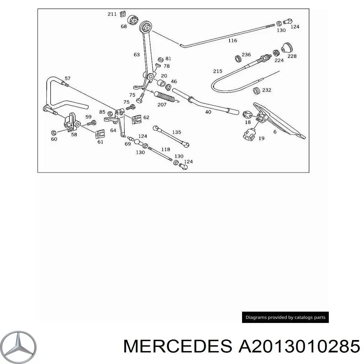 Купить A2013010285 Mercedes 