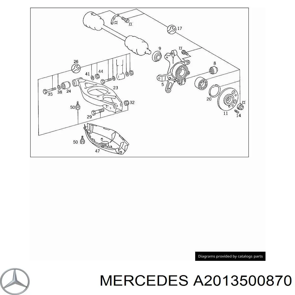 A2013500870 Mercedes 