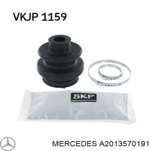 Купить A2013570191 Mercedes Пыльник ШРУСа задней полуоси наружный