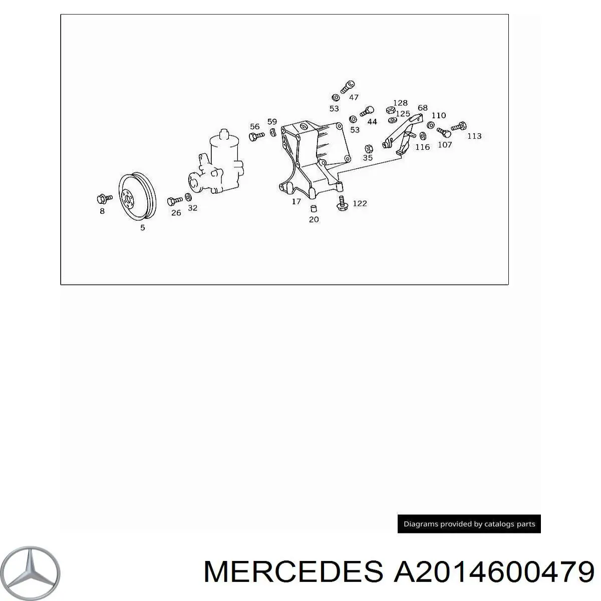 Шкив лопастного насоса гидроусилителя руля Mercedes A2014600479 цена, от 6.33 USD