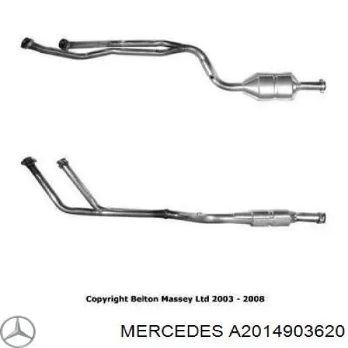 Каталитический нейтрализатор отработавших газов Mercedes C 190 седан (W201) (1982 - 1993) цена, от 3197.28 USD