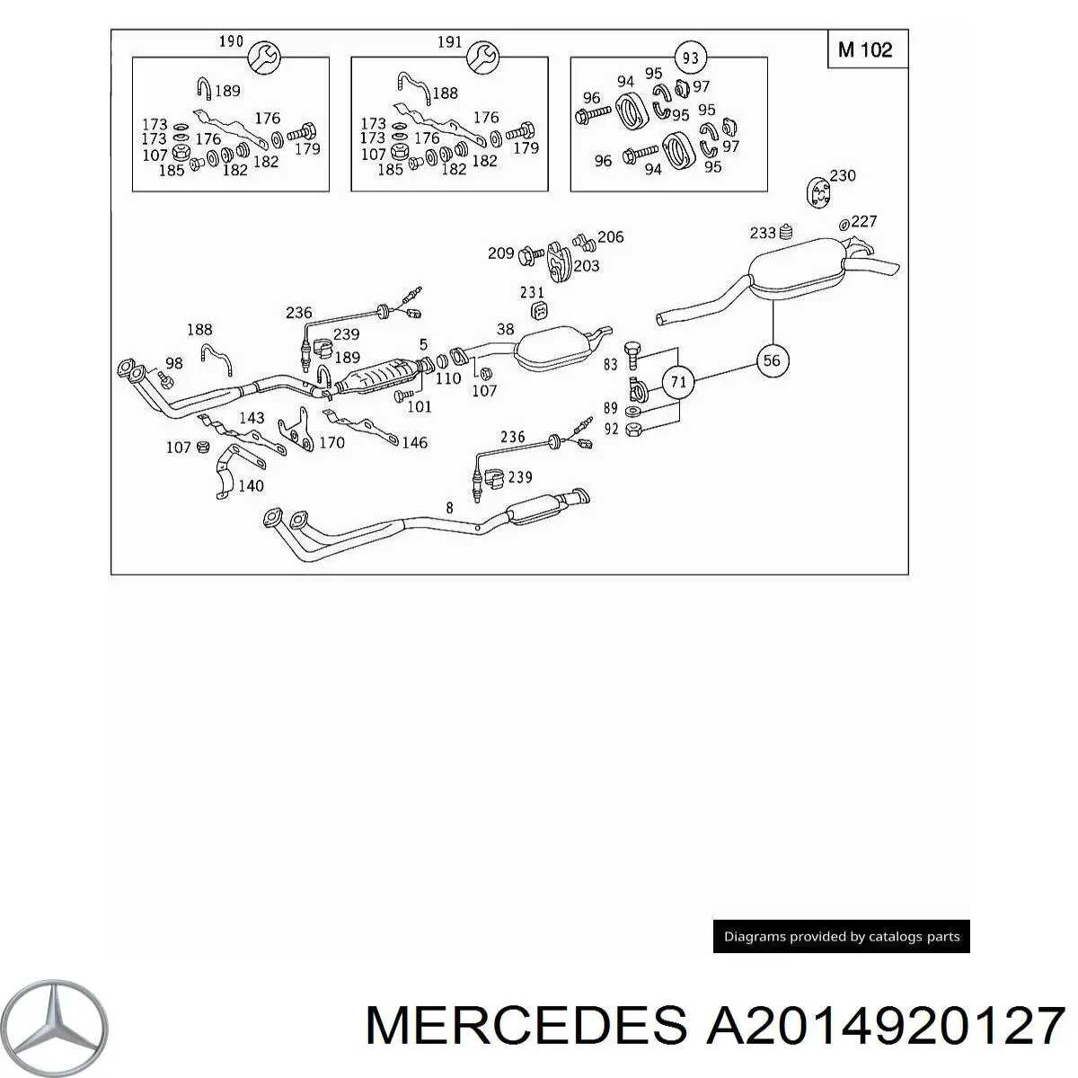  Mercedes A2014920127 цена, от 8.60 USD