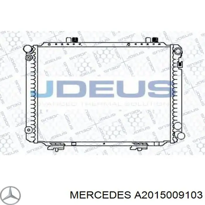 Купить A2015006803 Mercedes Радиатор водяной