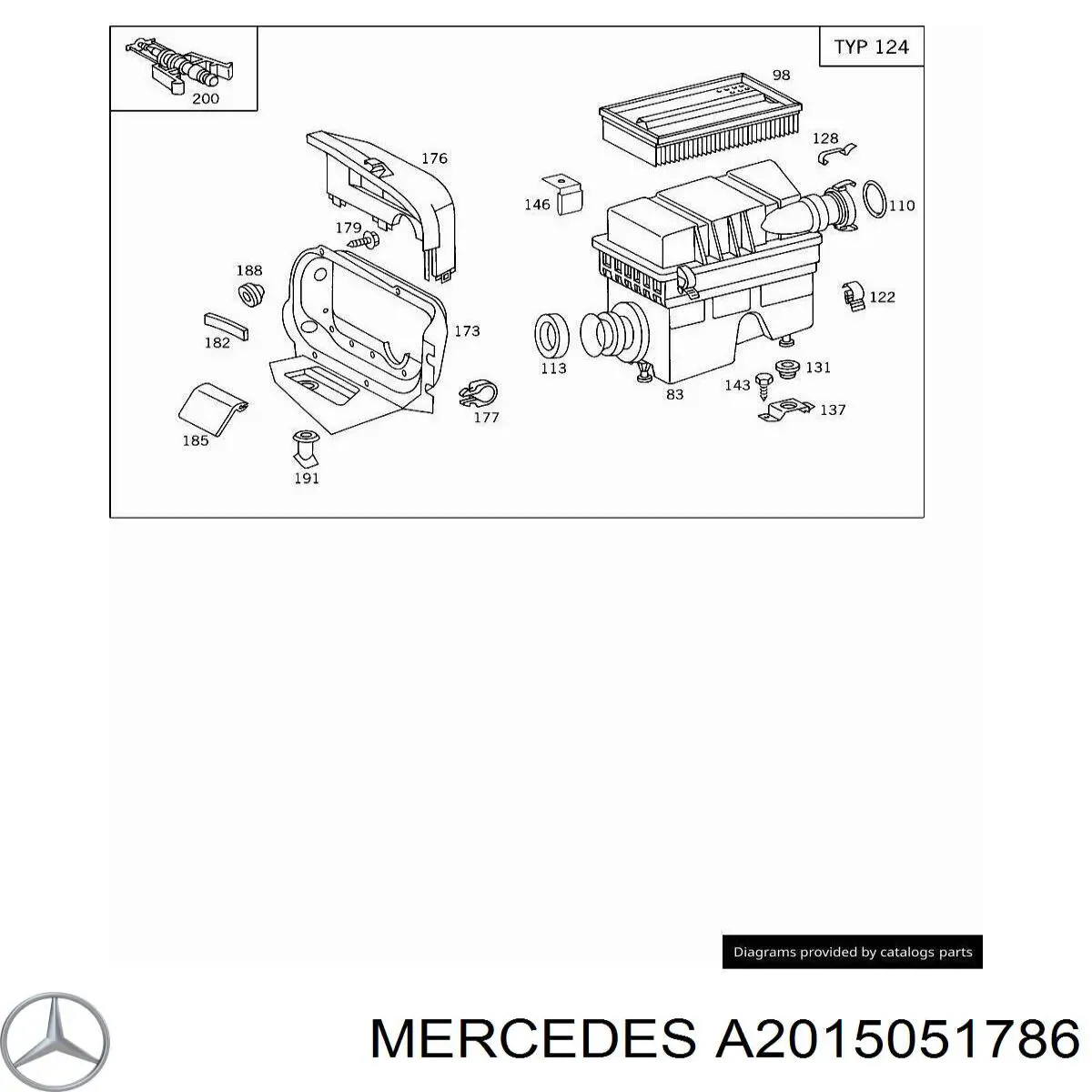 Купить A2015051786 Mercedes 
