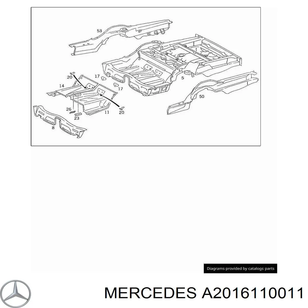 Купить A2016110011 Mercedes 