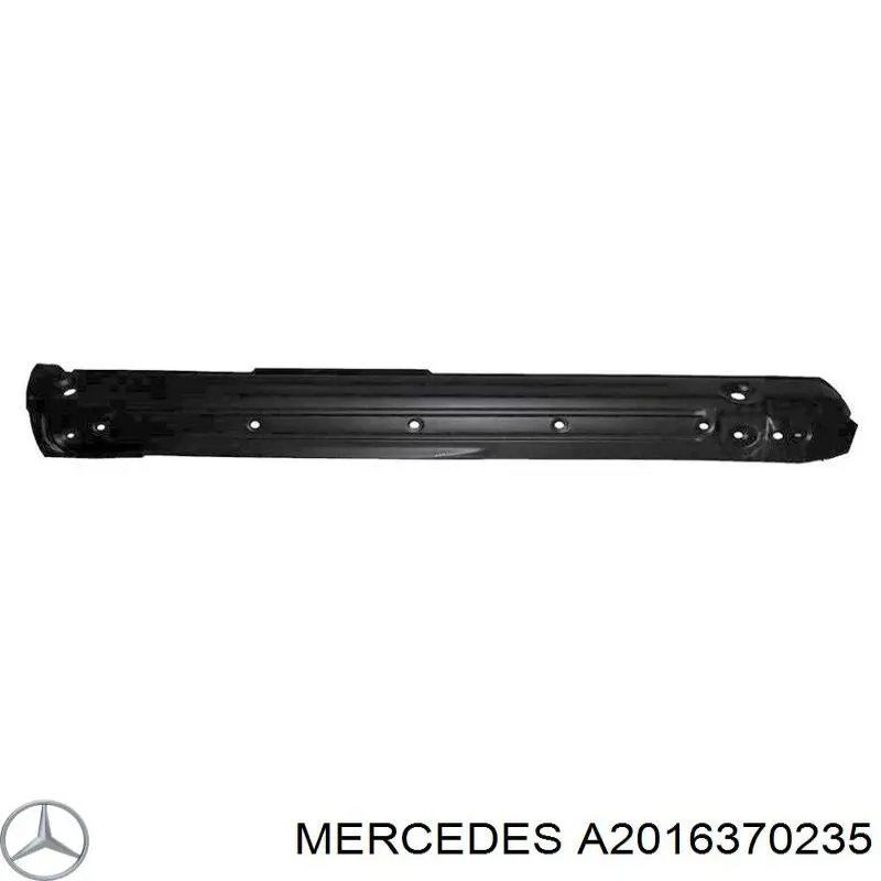 A2016370235 Mercedes порог внешний правый