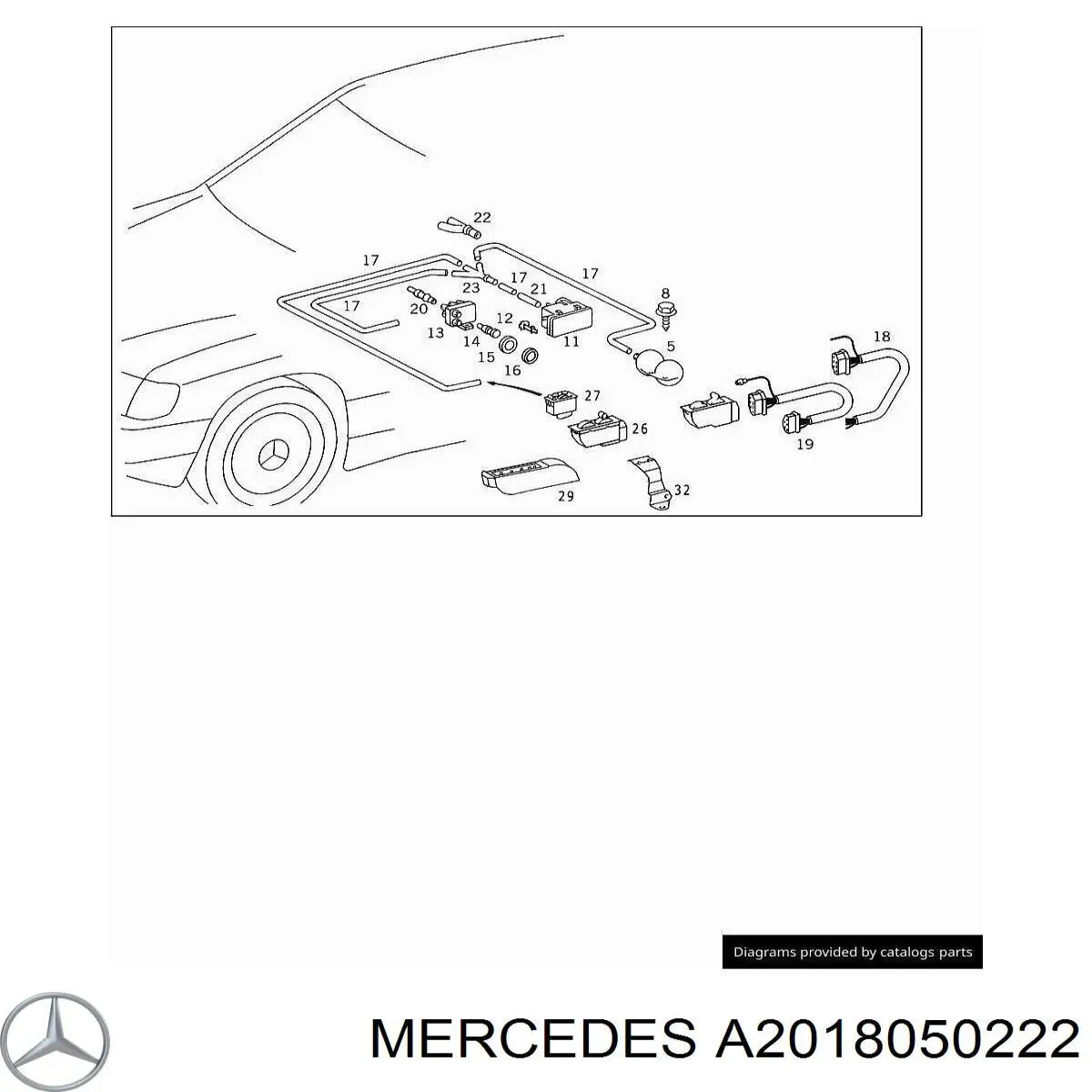  Mercedes A2018050222 цена, от 4.45 USD