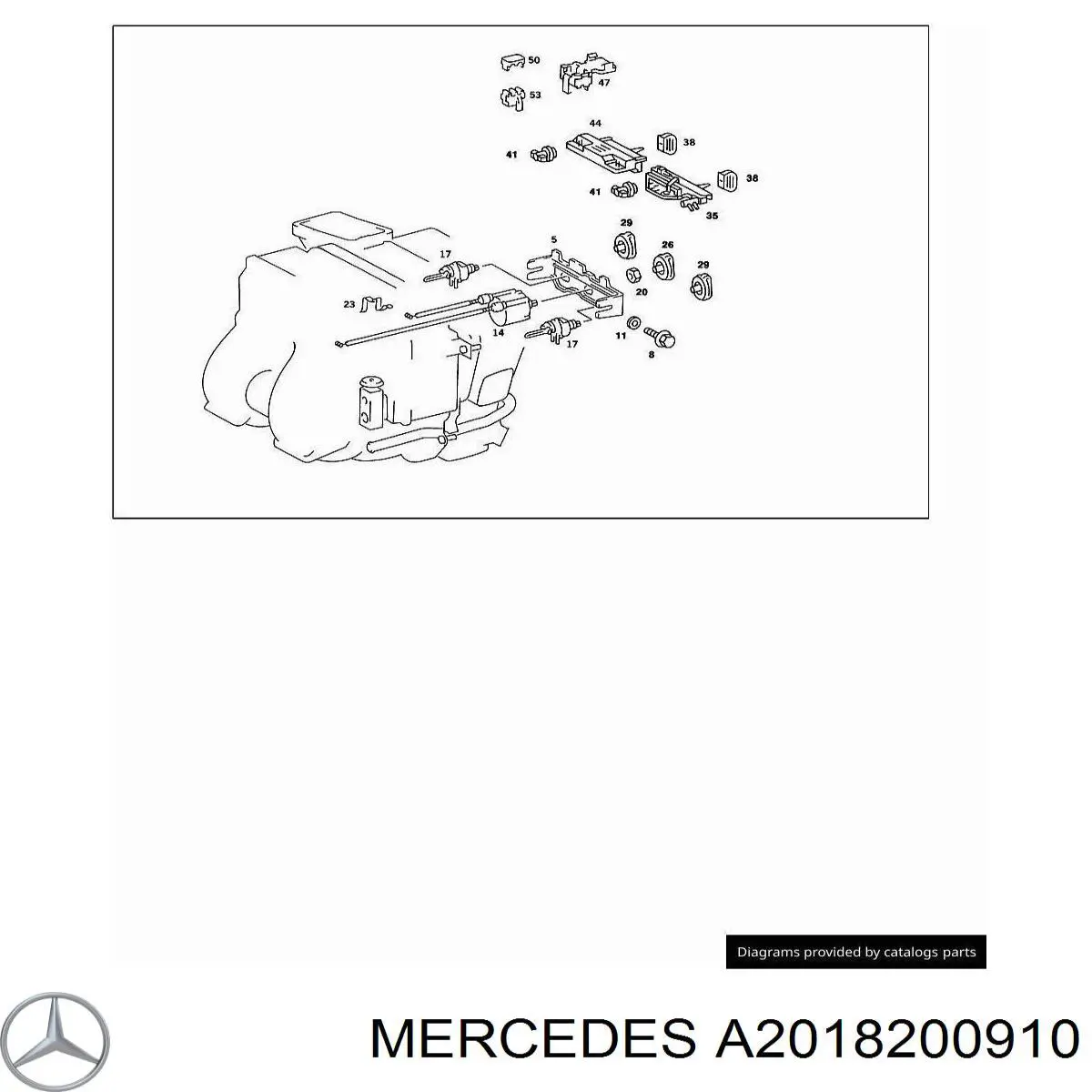  Mercedes A2018200910 цена, от 31.67 USD