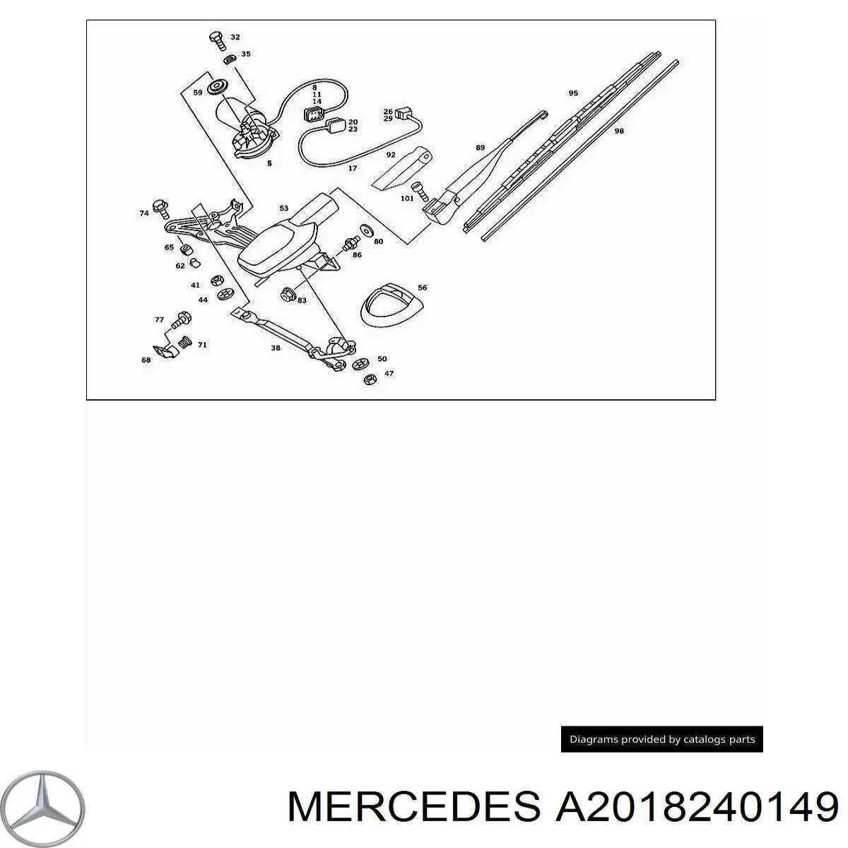  Mercedes A2018240149 цена, от 1.69 USD